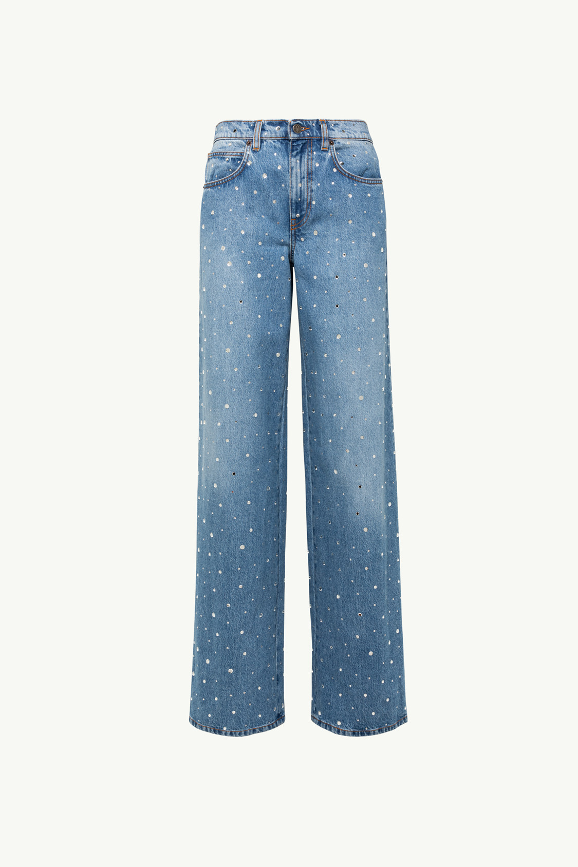 5-POCKET JEANS WITH MIRROR DETAILING