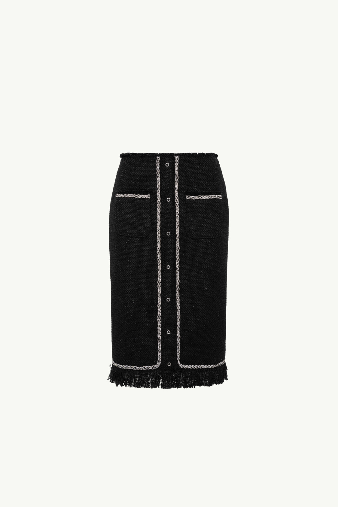 MADE IN ITALY MIDI SKIRT IN BOUCLÉ FABRIC