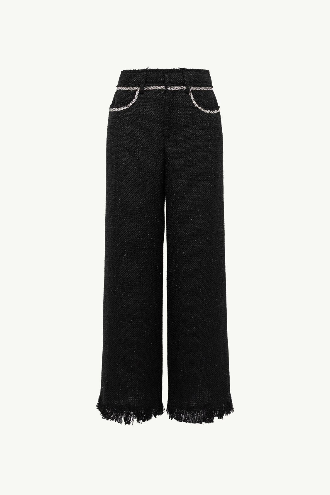 MADE IN ITALY PANTS IN BOUCLÉ FABRIC
