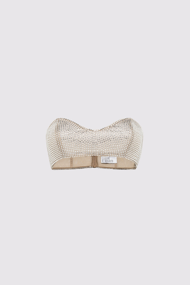 CRYSTAL-DECORATED BRA