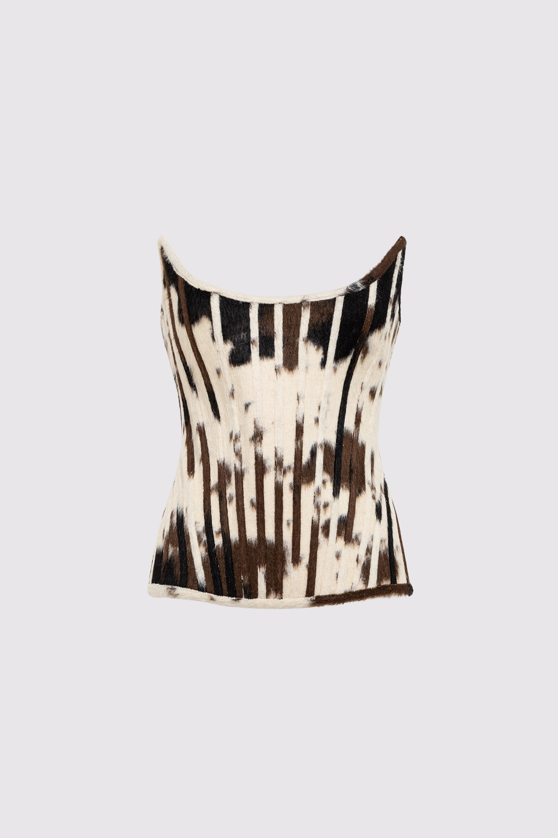 GIUSEPPE DI MORABITO: PONY SKIN-EFFECT BUSTIER