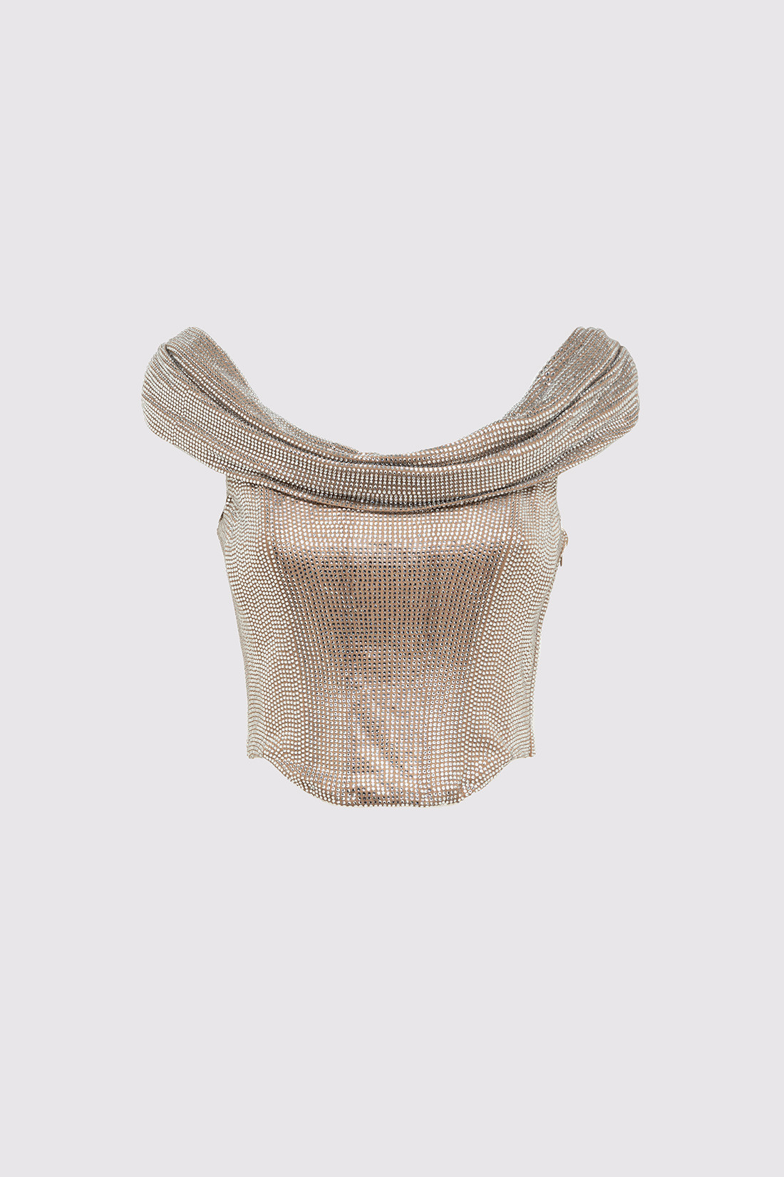 GIUSEPPE DI MORABITO: BUSTIER STUDDED WITH CRYSTALS<