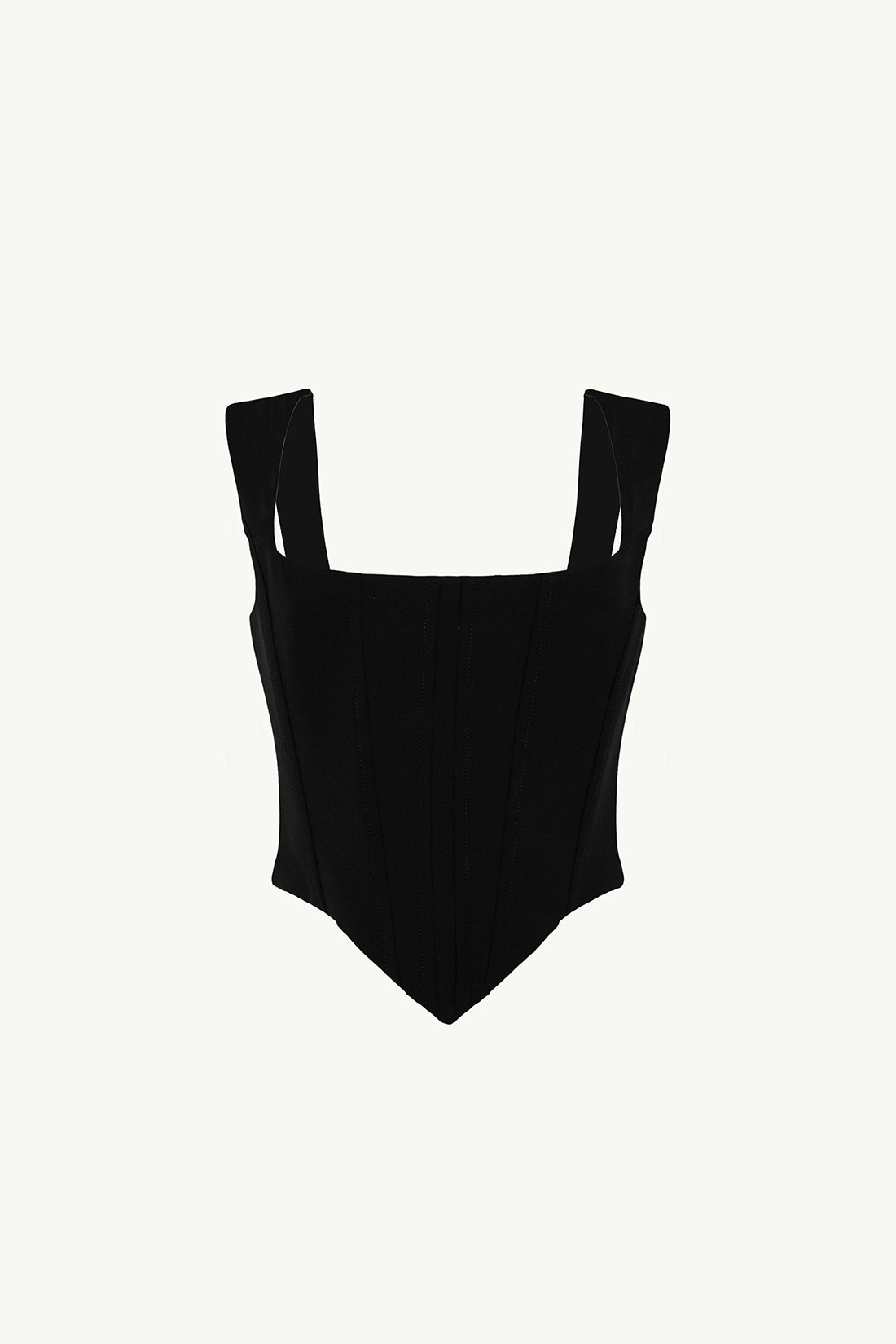 GIUSEPPE DI MORABITO: WOOL CANVAS BUSTIER