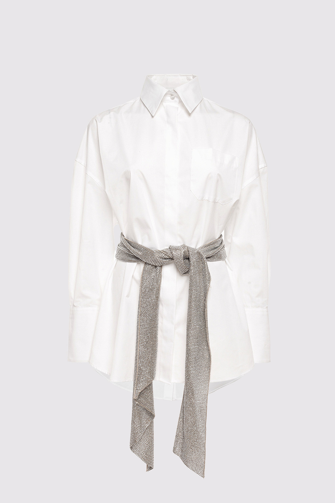 GIUSEPPE DI MORABITO: OVERSIZED SHIRT WITH CUT-OUT DETAIL