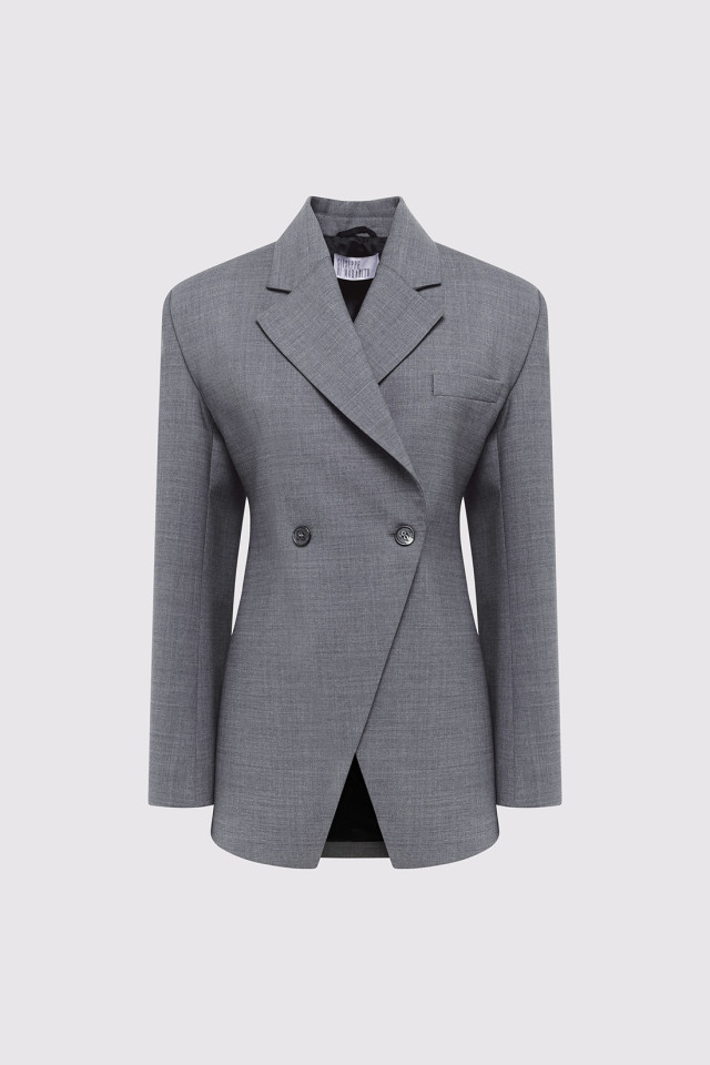 FITTED DOUBLE-BREASTED JACKET