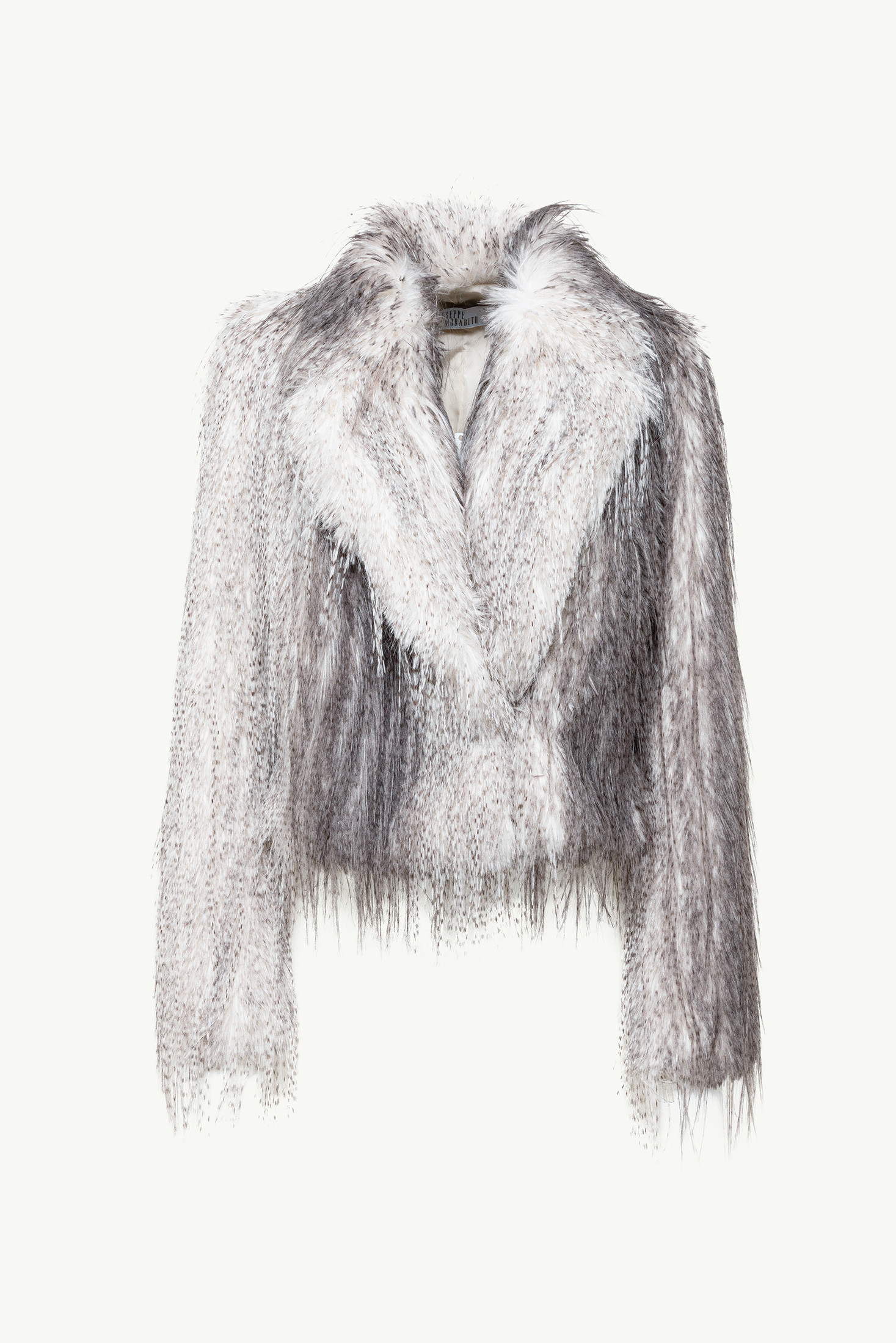 Faux Fur Jacket With Lynx-effect Fur