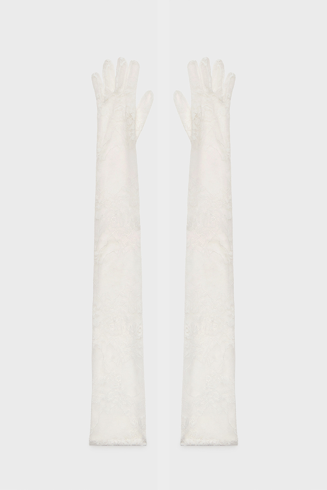 GIUSEPPE DI MORABITO: GUANTI LUNGHI IN PIZZO LAVORATO