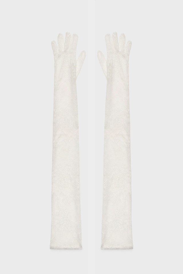 GUANTI LUNGHI IN PIZZO LAVORATO