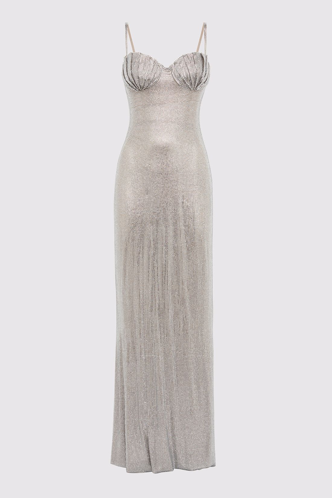 GIUSEPPE DI MORABITO: SHELL-EMBELLISHED LONG DRESS