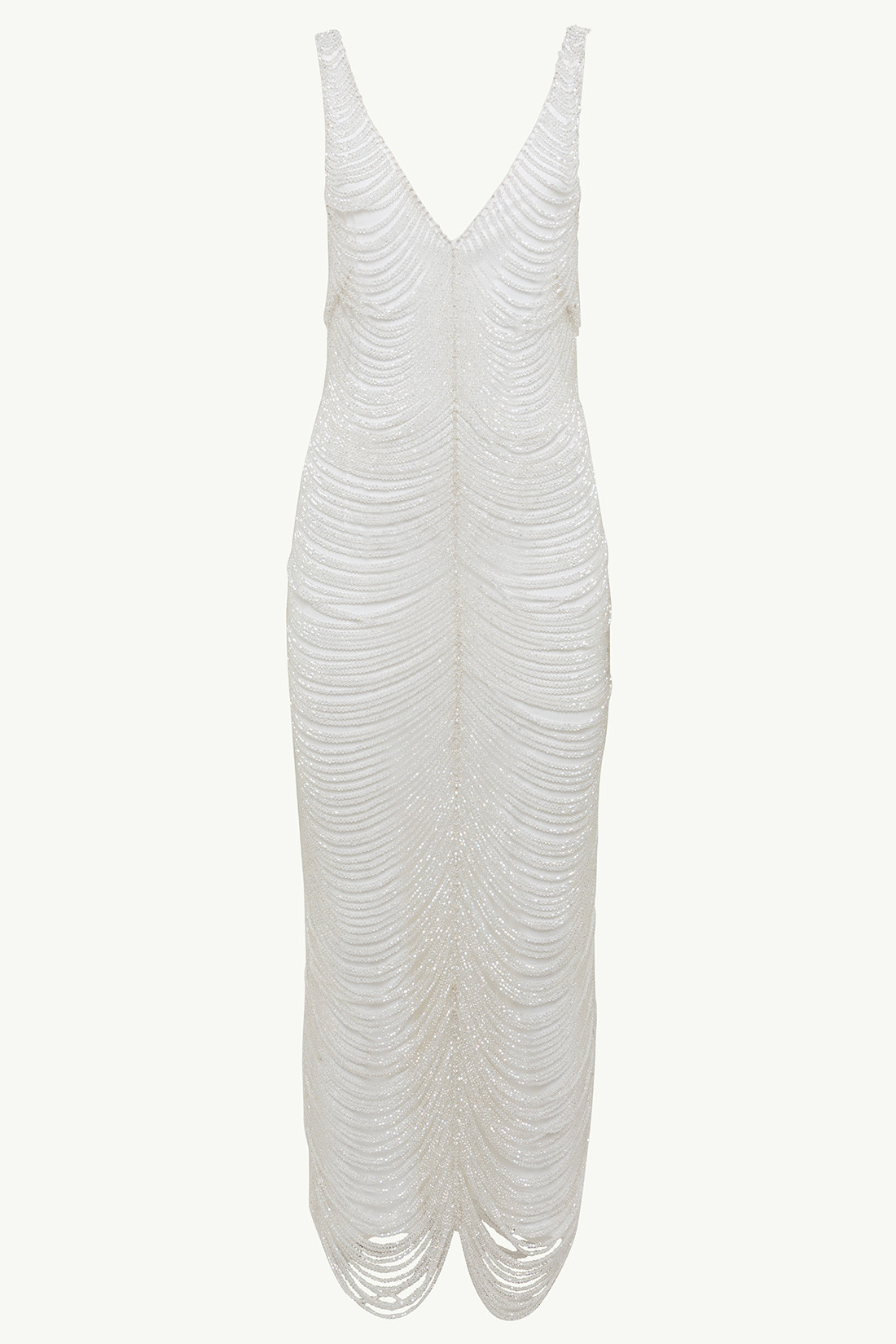 GIUSEPPE DI MORABITO: LONG DRESS IN CRISTALLI PENDENTI