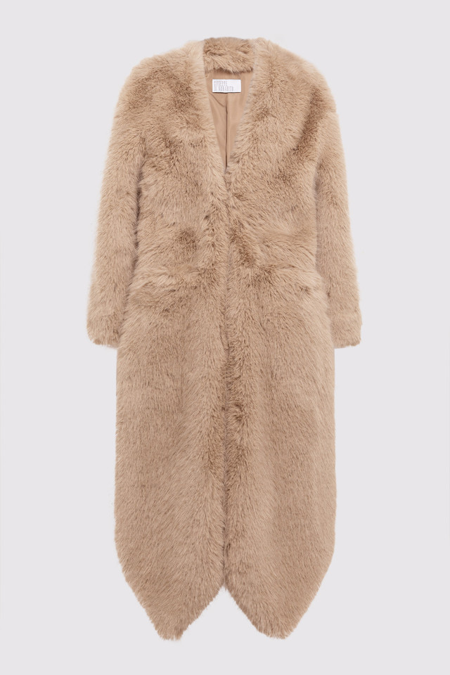 MAXI FAUX FUR COAT