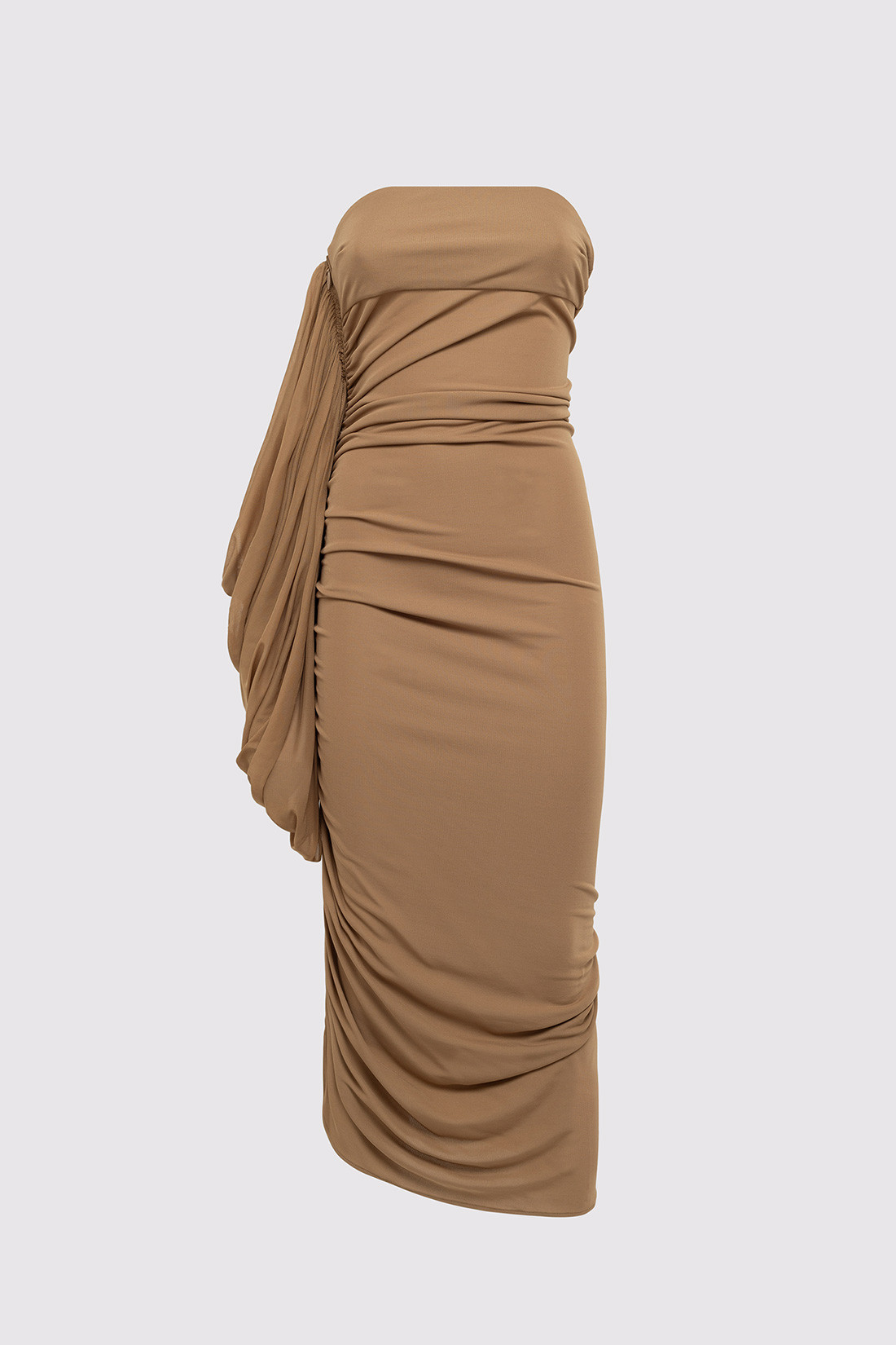 GIUSEPPE DI MORABITO: MIDI DRESS WITH DRAPE