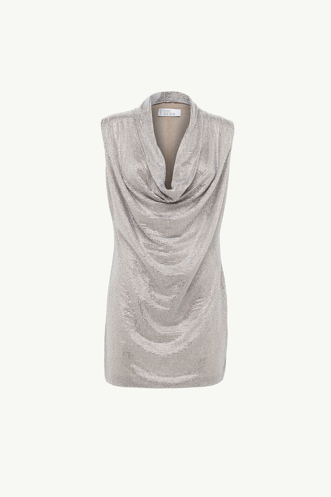 GIUSEPPE DI MORABITO: MINI DRESS WITH DRAPED NECKLINE