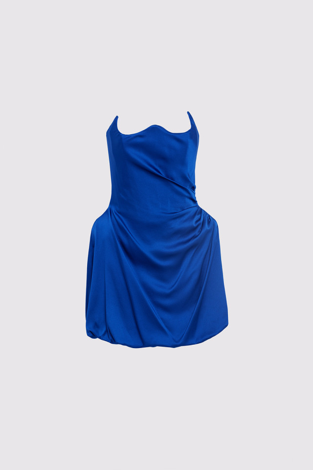 DRAPED MINI DRESS