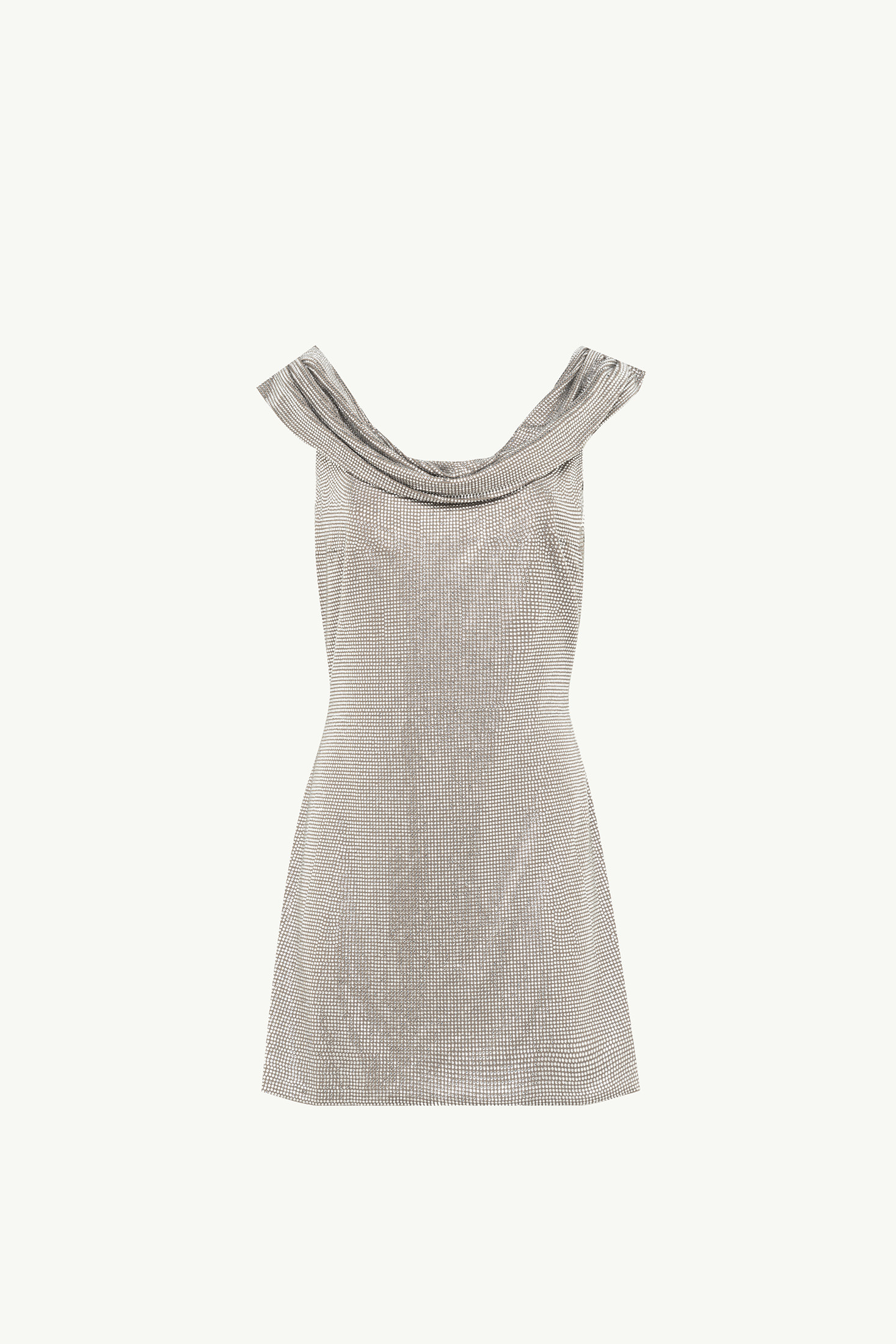 Mini Dress Studded With Crystals