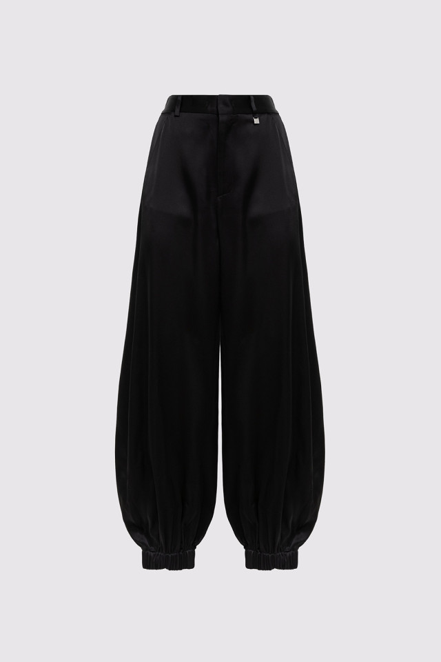 WIDE-LEG SATIN PANTS