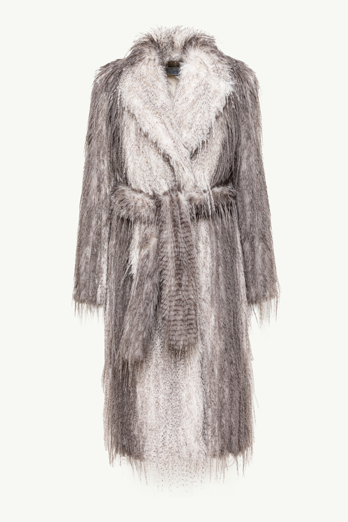 Single-breasted Fur Coat With Lynx-effect Fur