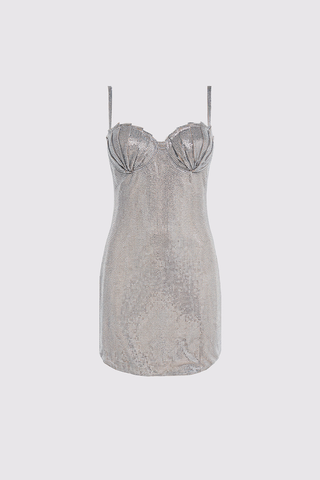 GIUSEPPE DI MORABITO: SHORT DRESS WITH SHELL DETAILS