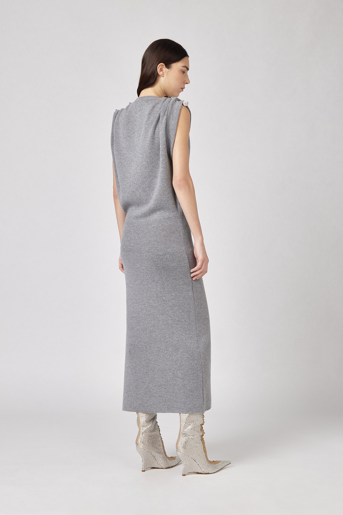 GIUSEPPE DI MORABITO: KNITTED LONG DRESS
