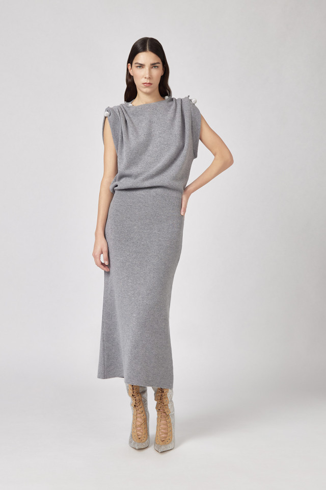 KNITTED LONG DRESS