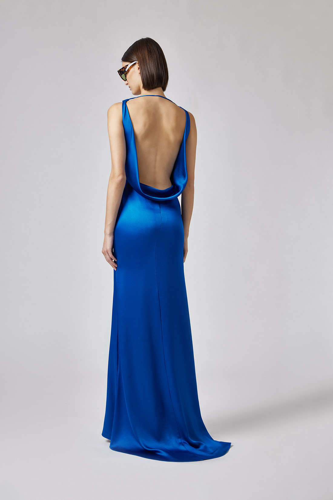 GIUSEPPE DI MORABITO: SATIN LONG DRESS