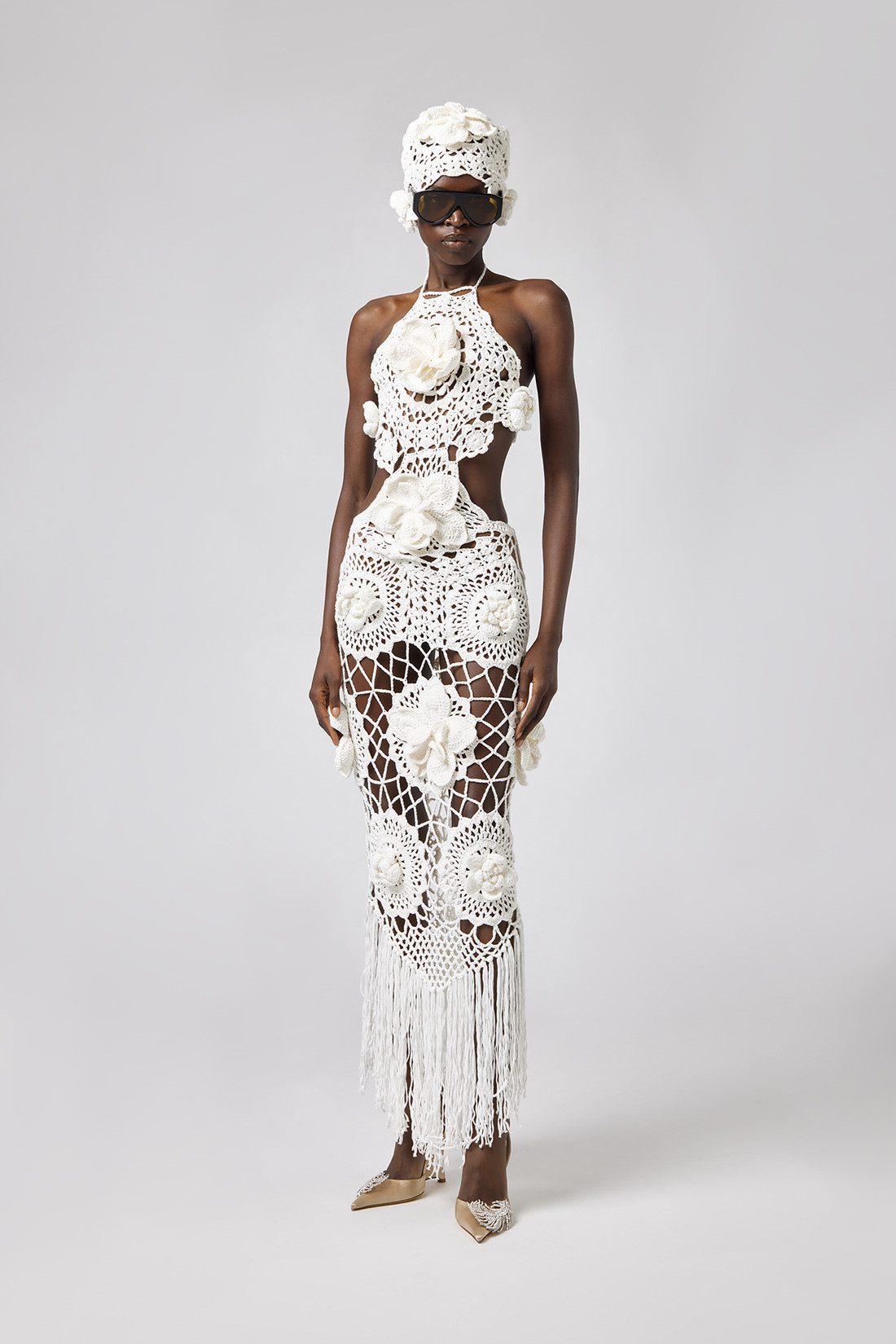 GIUSEPPE DI MORABITO: MACRAMÉ DRESS