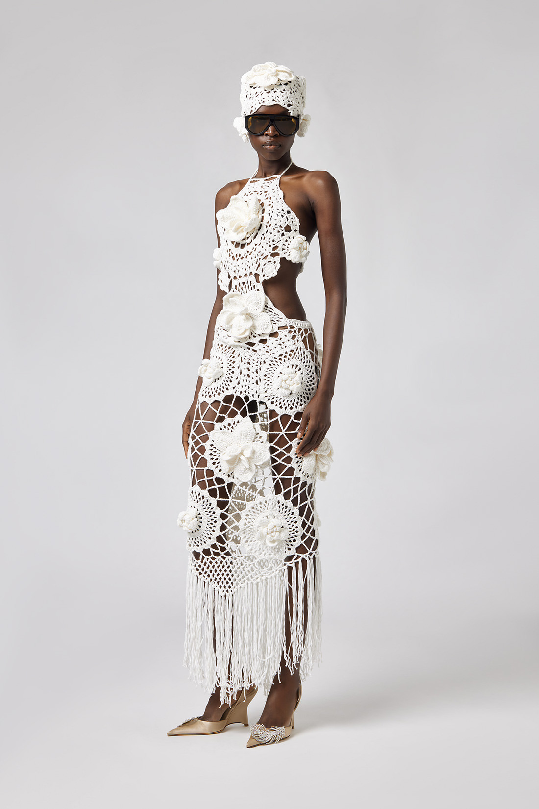 GIUSEPPE DI MORABITO: MACRAMÉ DRESS