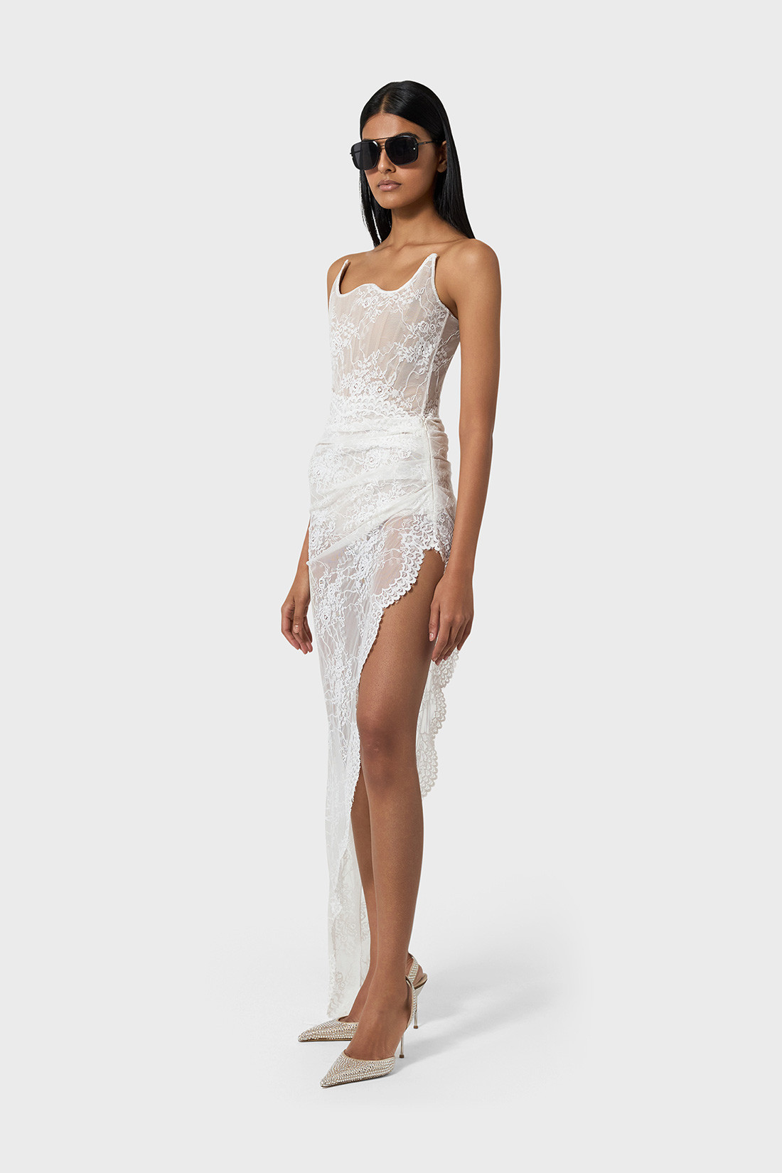 GIUSEPPE DI MORABITO: BODY-DRESS IN LACE