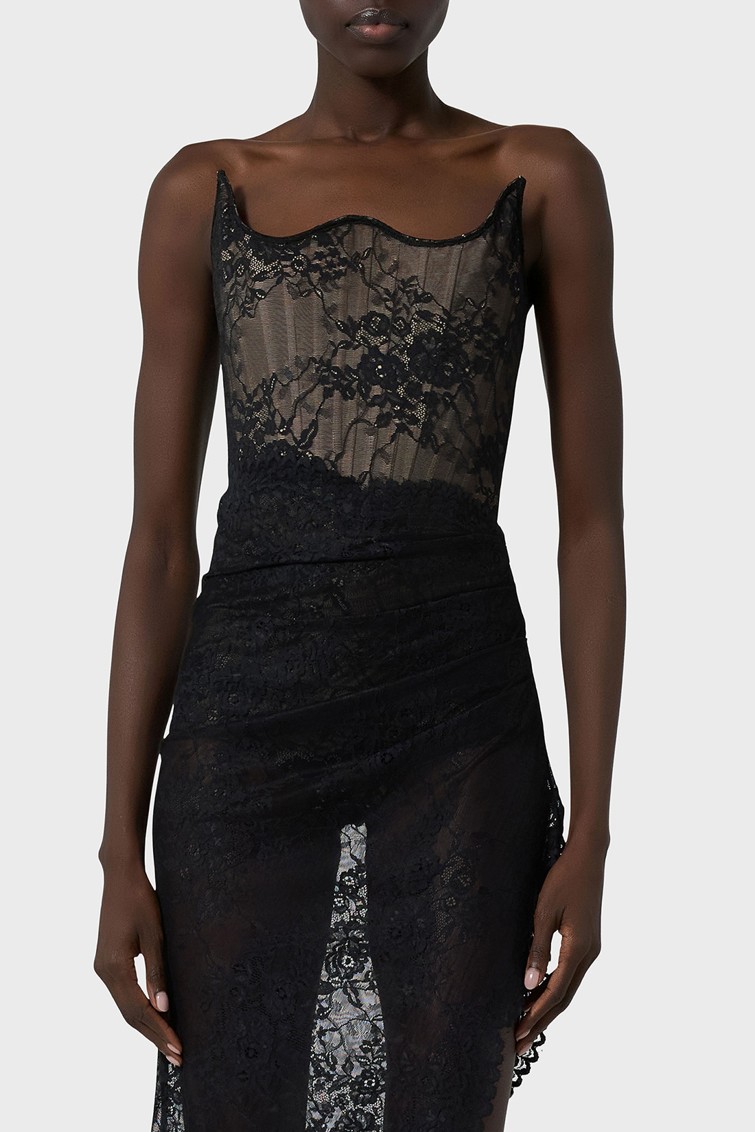 GIUSEPPE DI MORABITO: BODY-DRESS IN LACE