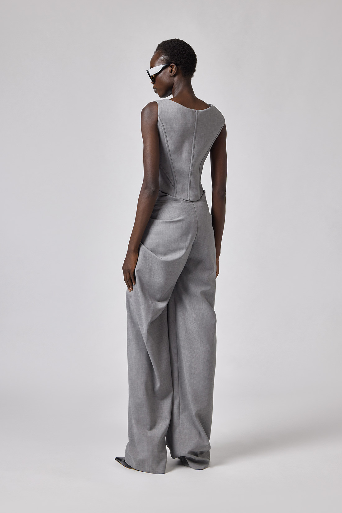 GIUSEPPE DI MORABITO: BUSTIER CON GANCETTI METALLICI