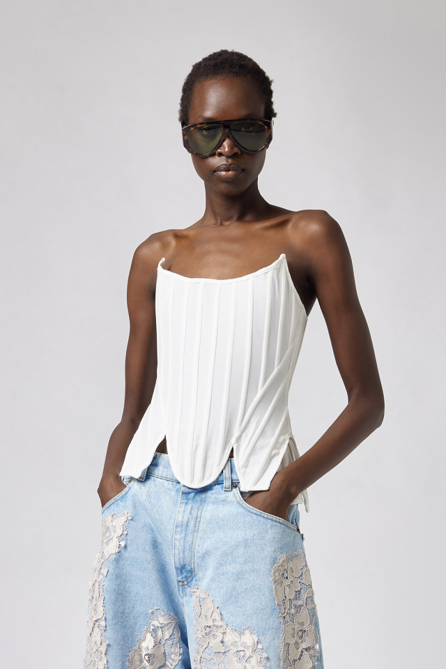 SILK BUSTIER