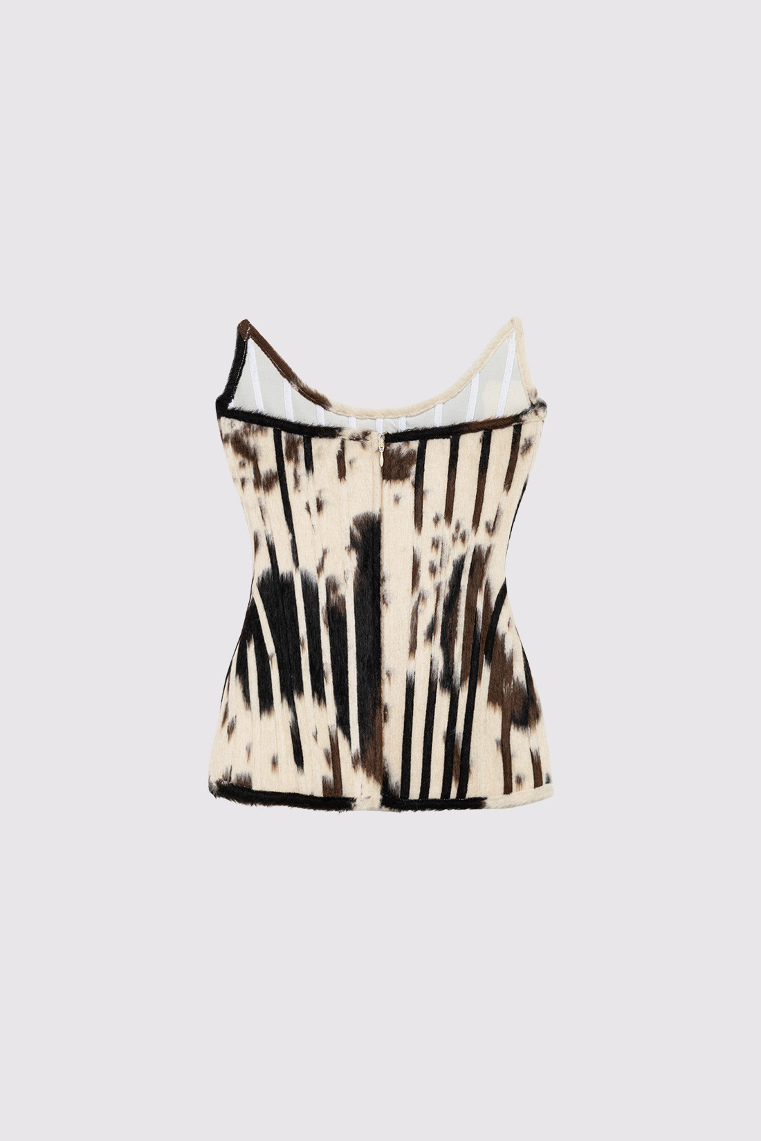 GIUSEPPE DI MORABITO: PONY SKIN-EFFECT BUSTIER