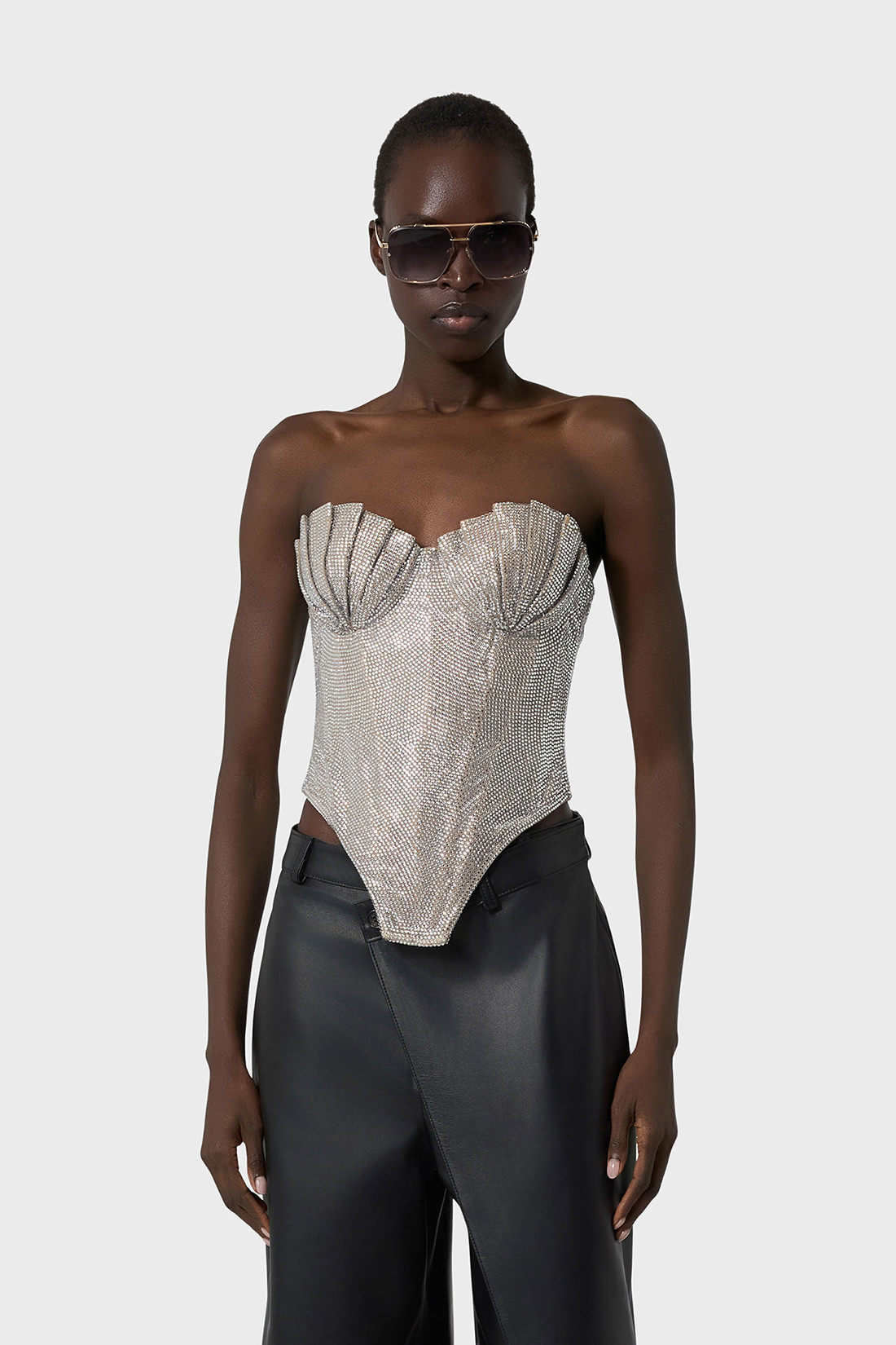 GIUSEPPE DI MORABITO: CRYSTAL-STUDDED BUSTIER