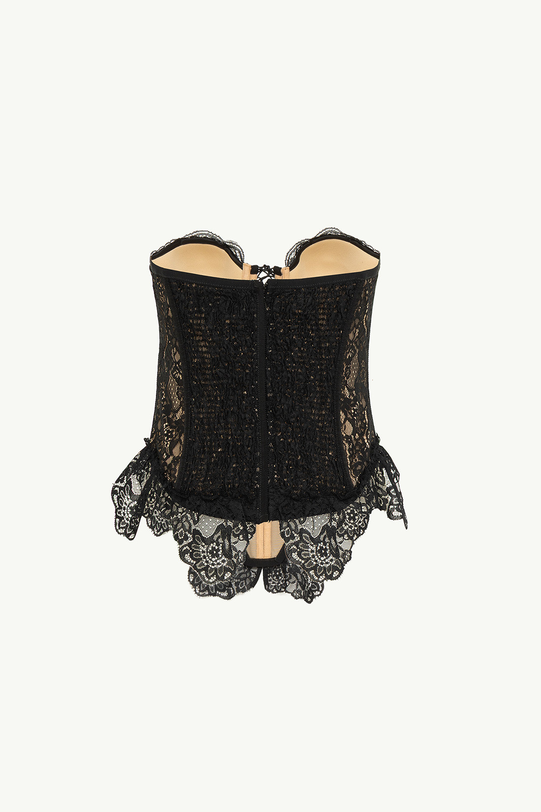 GIUSEPPE DI MORABITO: BUSTIER IN DECORATED LACE