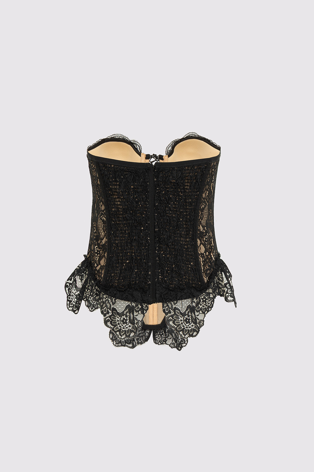 GIUSEPPE DI MORABITO: BUSTIER IN DECORATED LACE
