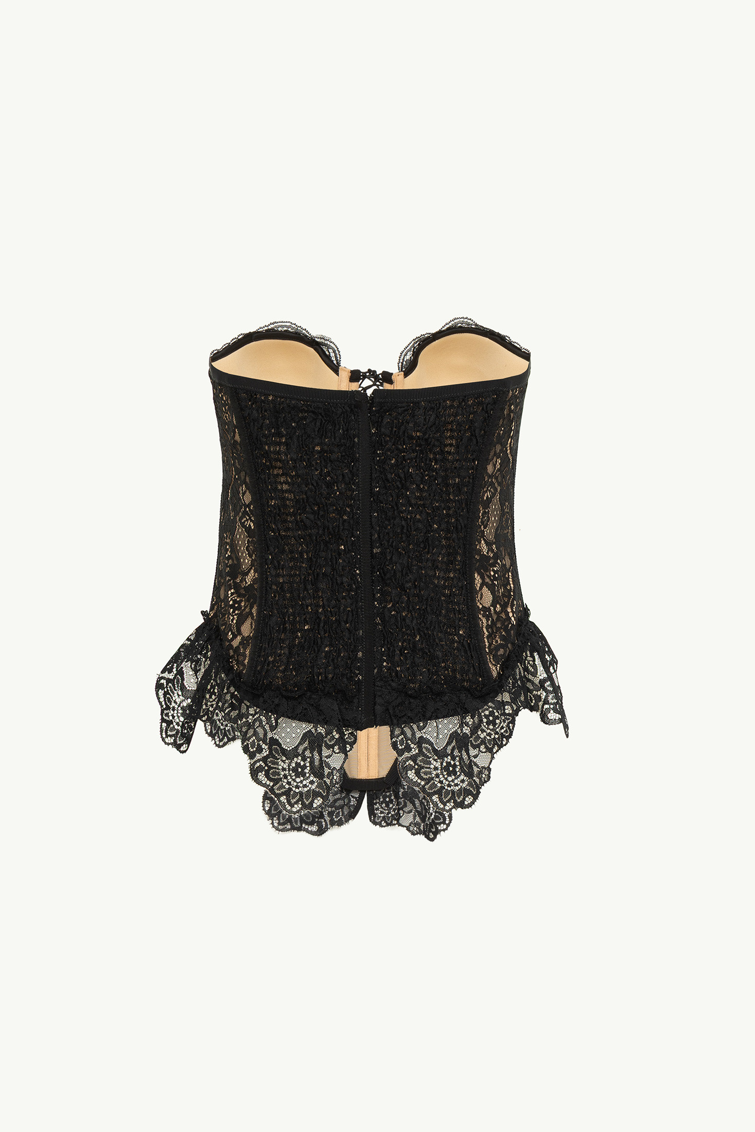 Bustier In Decorated Lace