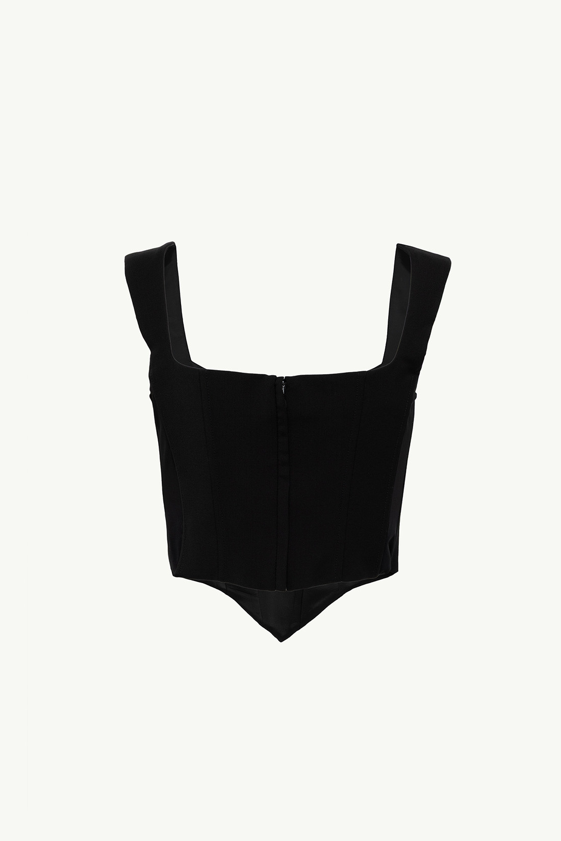 GIUSEPPE DI MORABITO: WOOL CANVAS BUSTIER