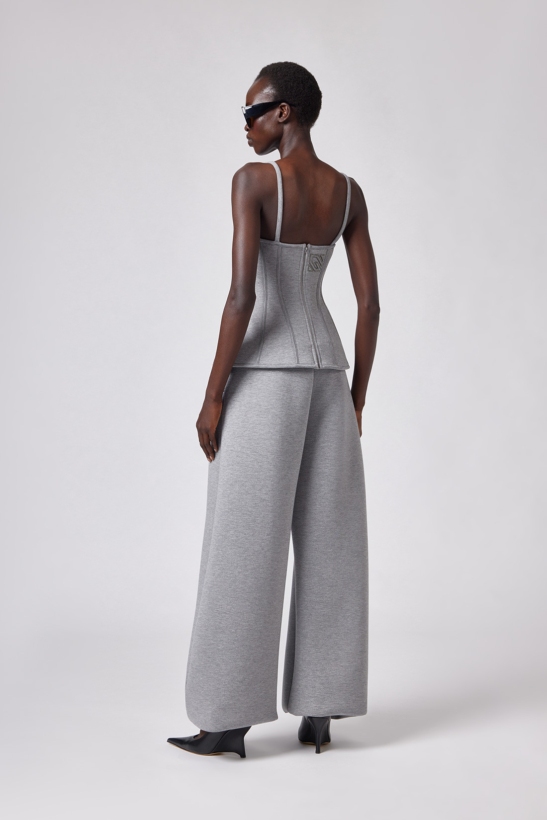 GIUSEPPE DI MORABITO: STRUCTURED BUSTIER IN FLEECE