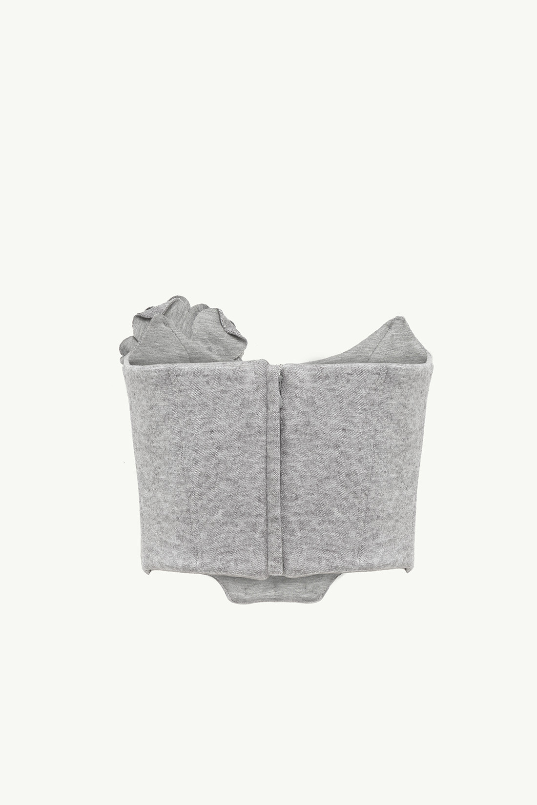 GIUSEPPE DI MORABITO: VICTORIAN-STYLE BUSTIER WITH EMBELLISHED BROOCH