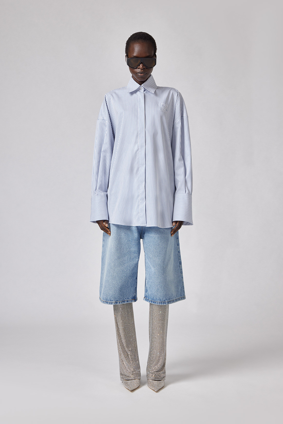 GIUSEPPE DI MORABITO: OVERSIZED STRIPED SHIRT