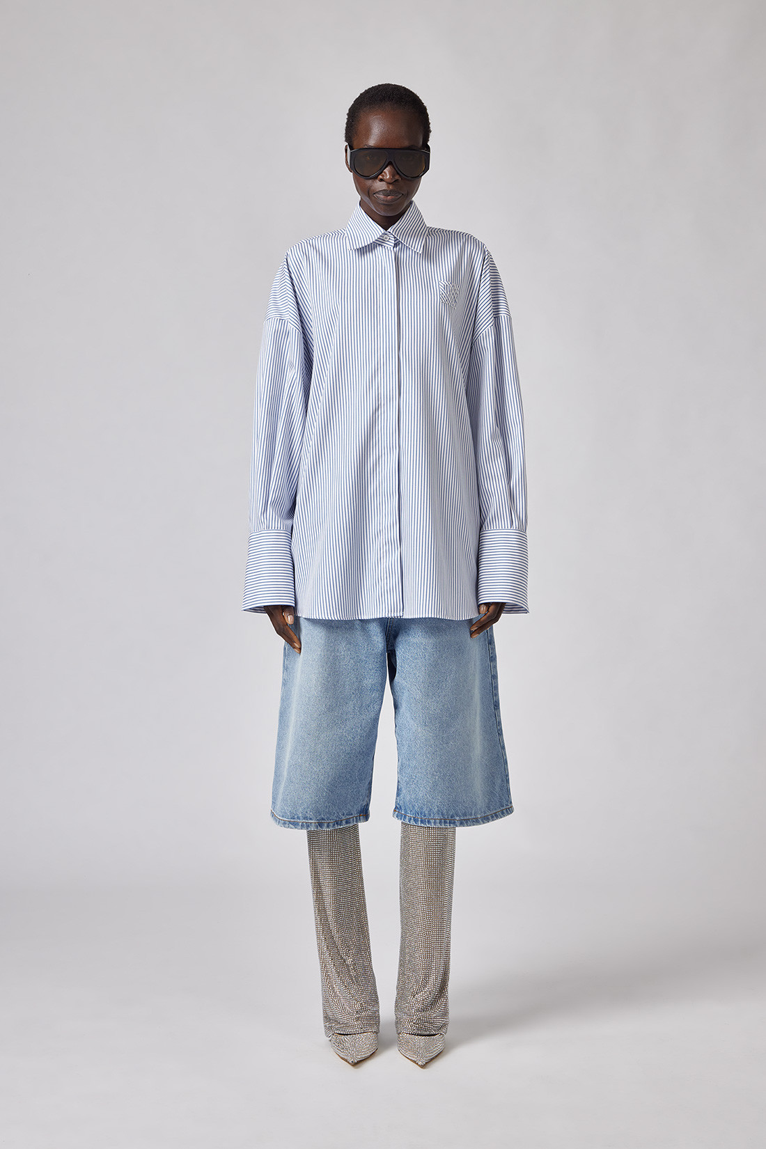 GIUSEPPE DI MORABITO: OVERSIZED STRIPED SHIRT