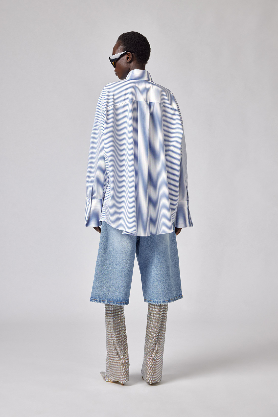 GIUSEPPE DI MORABITO: OVERSIZED STRIPED SHIRT