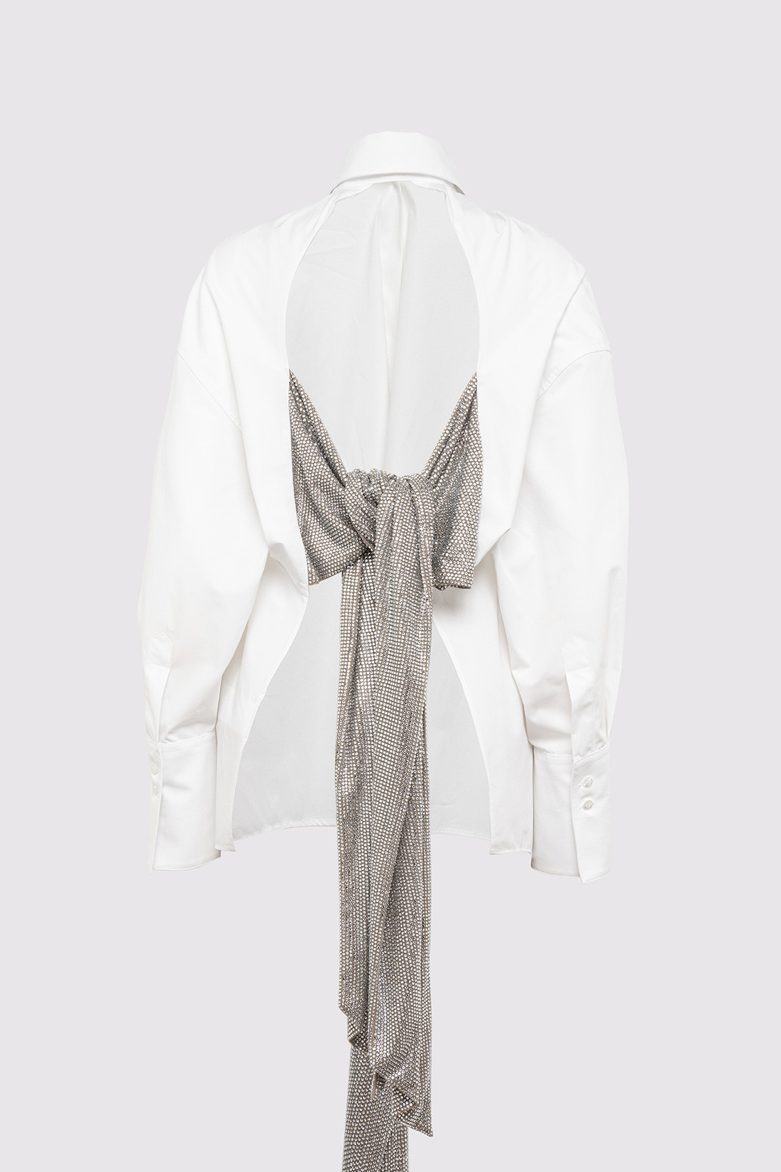 GIUSEPPE DI MORABITO: OVERSIZED SHIRT WITH CUT-OUT DETAIL