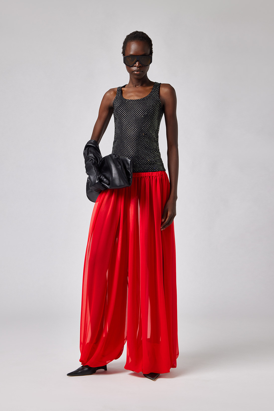 GIUSEPPE DI MORABITO: CRYSTAL-DECORATED TANK TOP