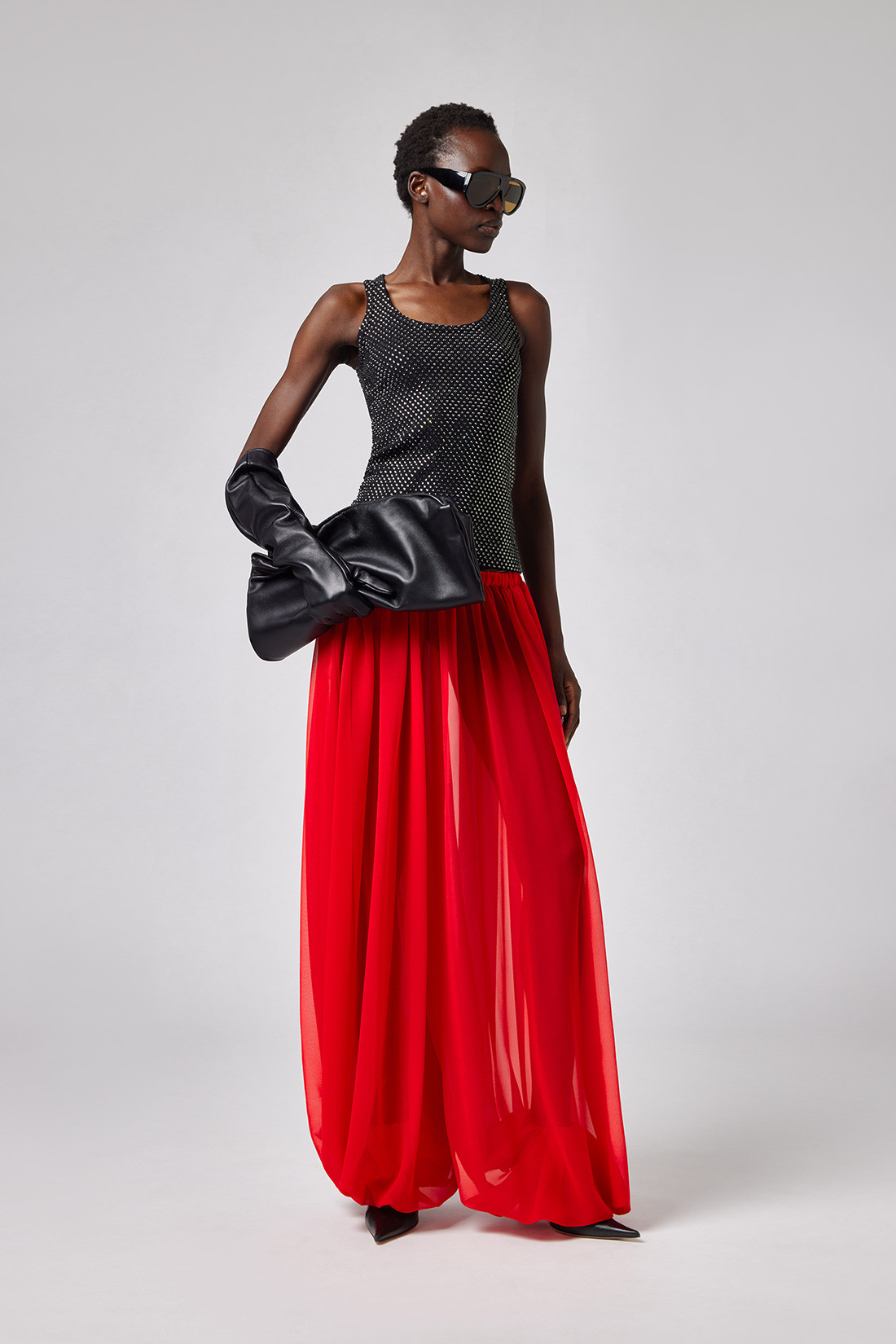 GIUSEPPE DI MORABITO: CRYSTAL-DECORATED TANK TOP