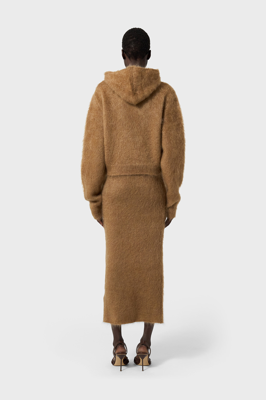 GIUSEPPE DI MORABITO: HOODED SWEATSHIRT IN MOHAIR