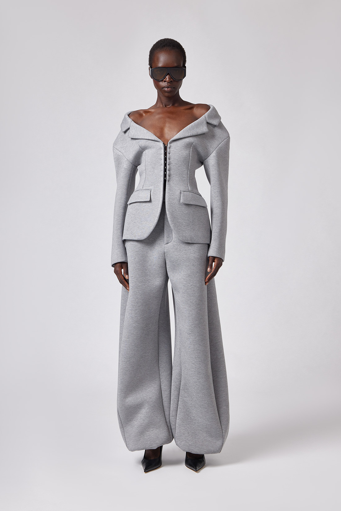 GIUSEPPE DI MORABITO: JACKET WITH SHOULDER CUTOUTS