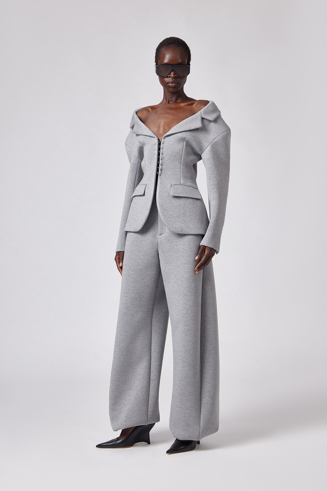 GIUSEPPE DI MORABITO: JACKET WITH SHOULDER CUTOUTS