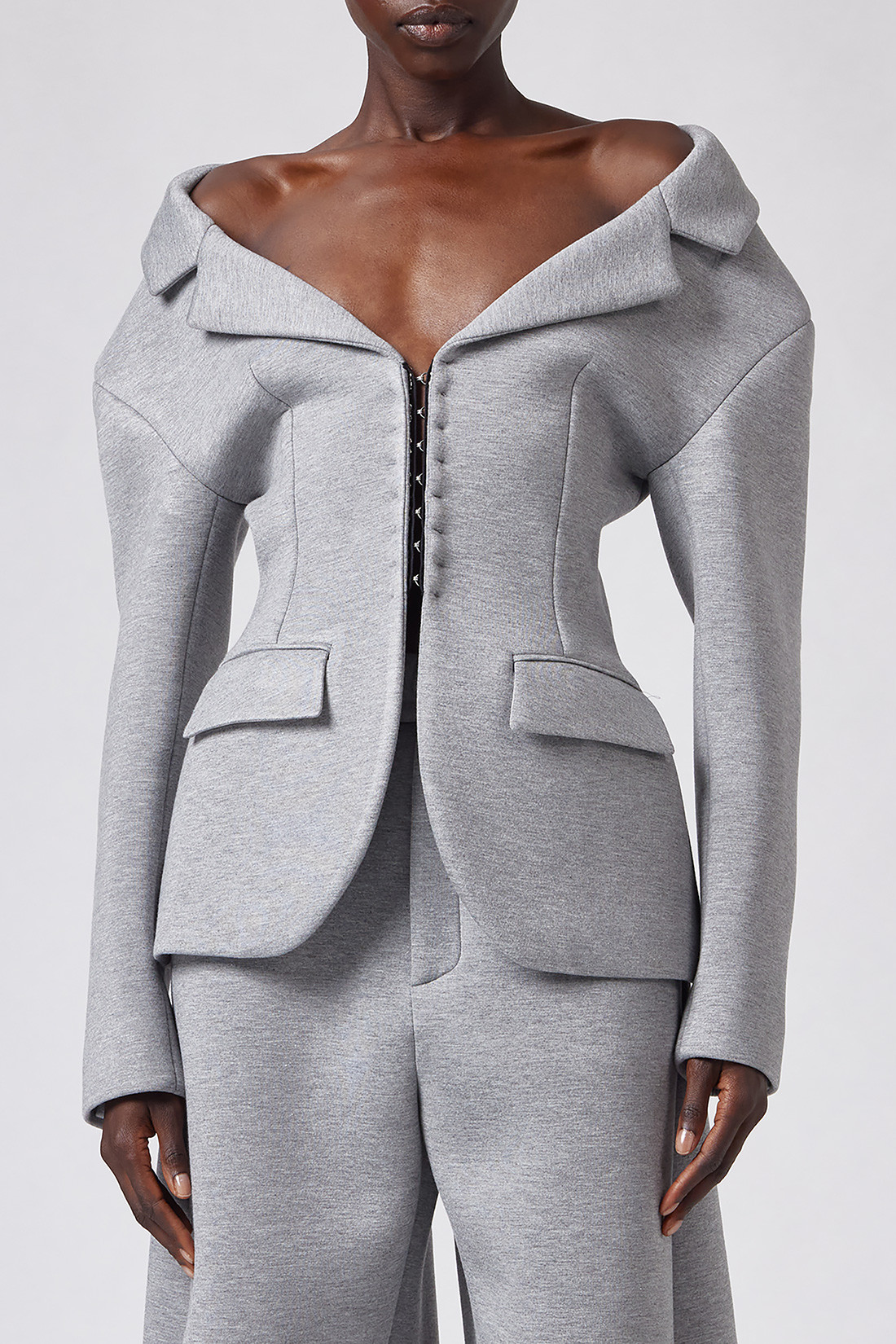 GIUSEPPE DI MORABITO: JACKET WITH SHOULDER CUTOUTS