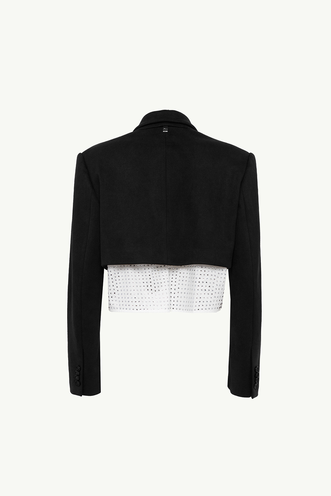 GIUSEPPE DI MORABITO: GIACCA CROP CON CAMICIA